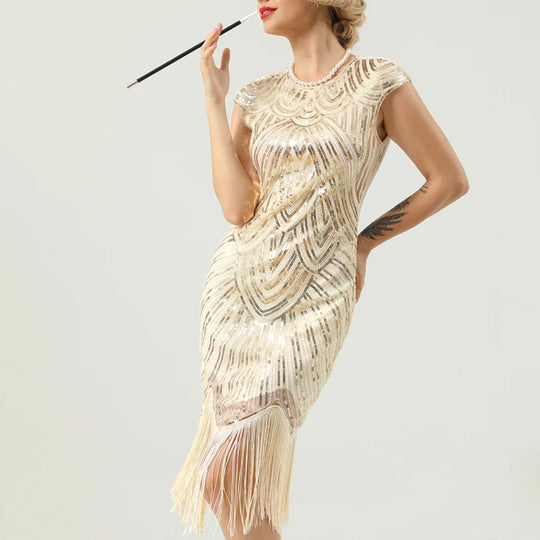 EB | 1920Er Gatsby-Stil Glitzerndes Kleid
