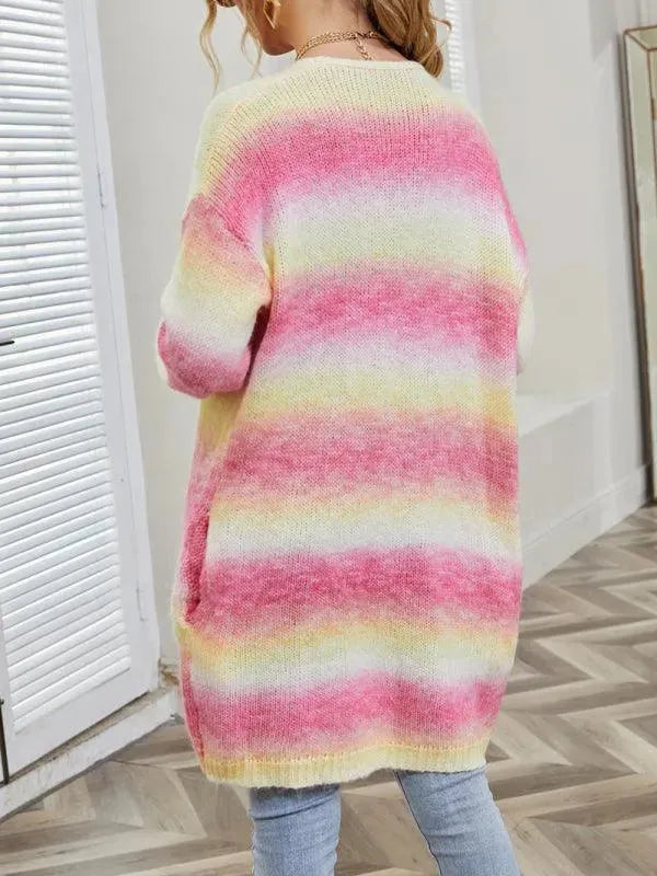 EB | Tie Dye Damen Strickjacke Pullover