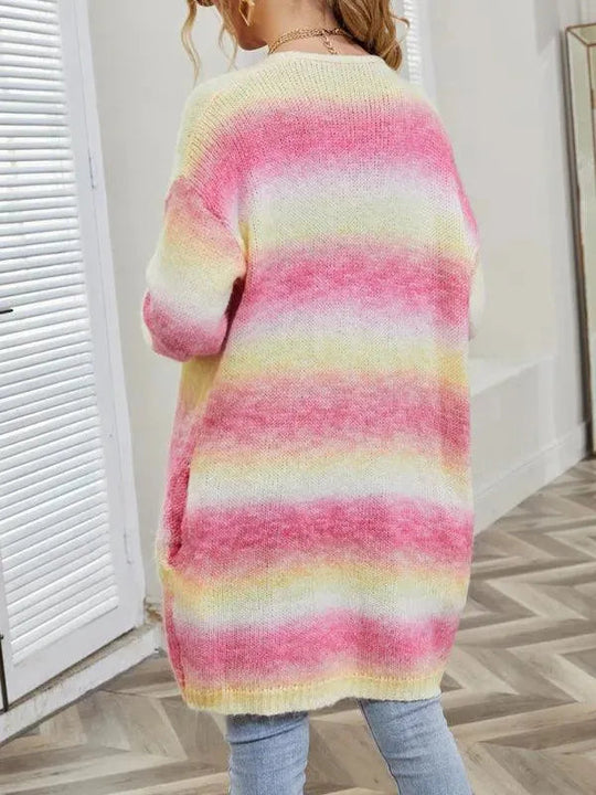 EB | Tie Dye Damen Strickjacke Pullover