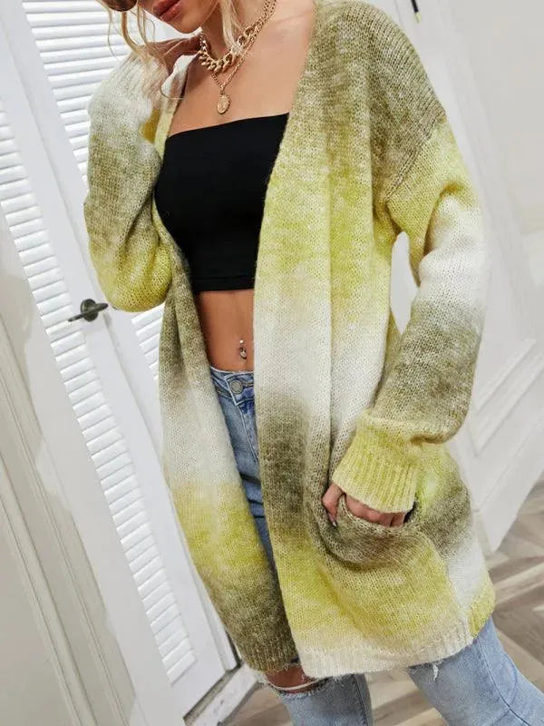 EB | Tie Dye Damen Strickjacke Pullover