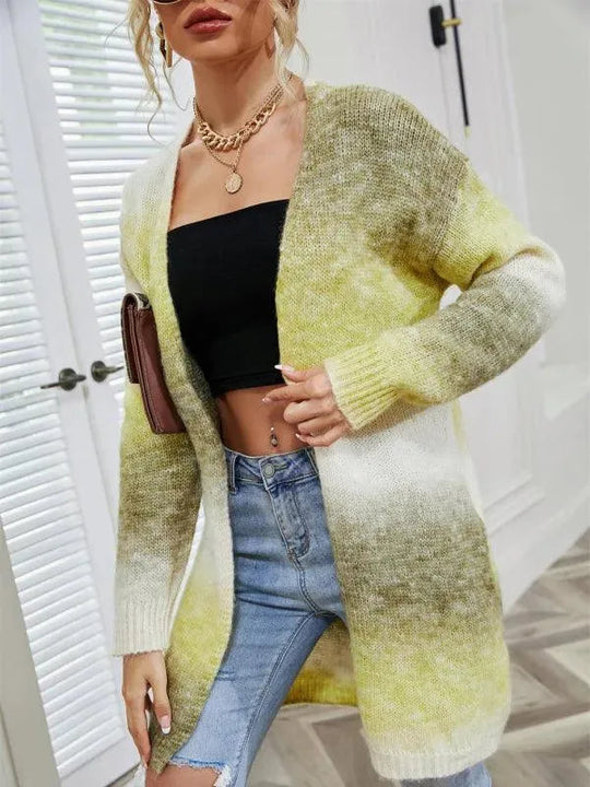 EB | Tie Dye Damen Strickjacke Pullover