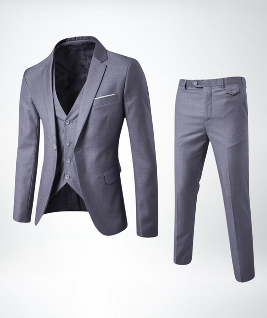 EB Herren Slim Fit Business Anzug 2-teilig – Sakko & Hose