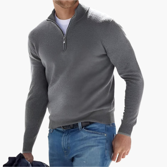 EB | Strickpullover mit Reißverschluss - Eleganter Freizeit- und Business-Look