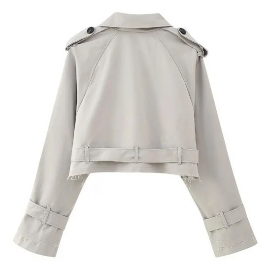 EB | Cropped Trenchcoat - Stilvoll & Vintage