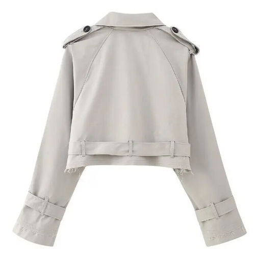 EB | Cropped Trenchcoat - Stilvoll & Vintage