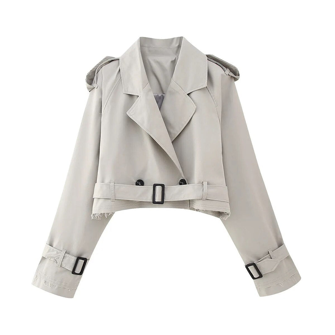 EB | Cropped Trenchcoat - Stilvoll & Vintage
