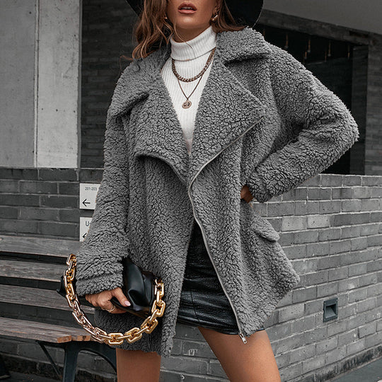 EB | Sherpa-Jacke mit Reverskragen für Frauen