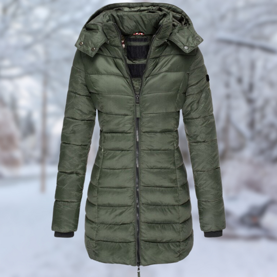 EB | Damen Winter Mid-Lang mit Knopfverschluss Ideal für Die Kalte Jahreszeit