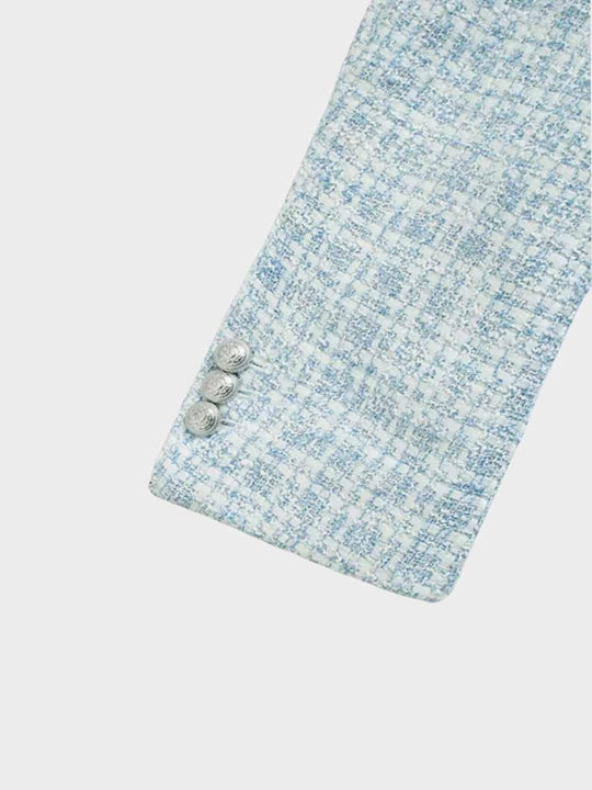 EB | Hellblauer Damen Blazer mit Knöpfen