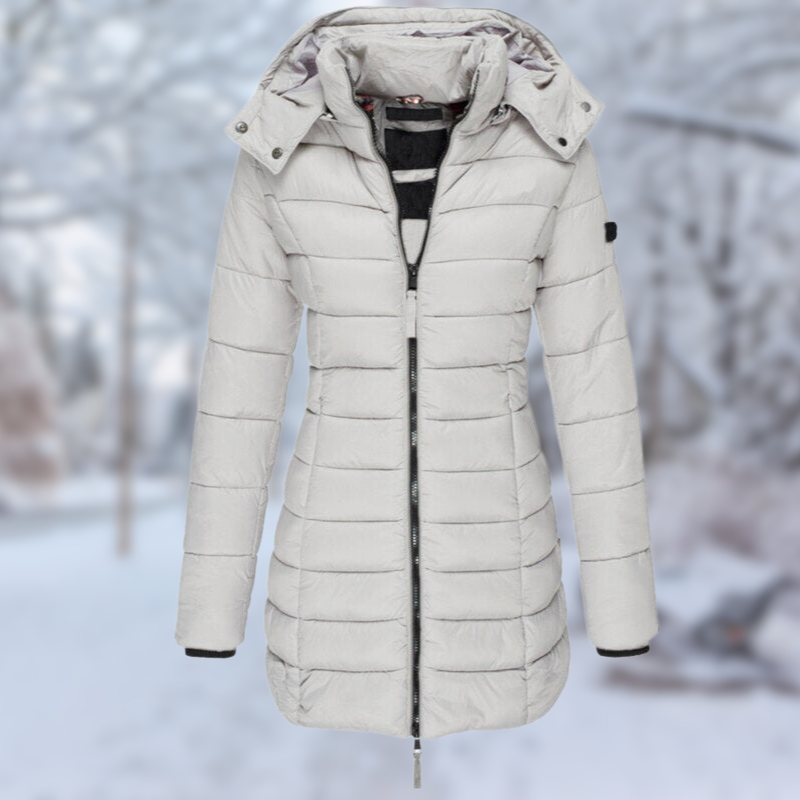 EB | Damen Winter Mid-Lang mit Knopfverschluss Ideal für Die Kalte Jahreszeit