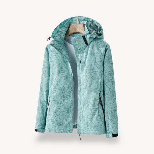 EB | Blätterdruck Wasserdichte Jacke für Frauen