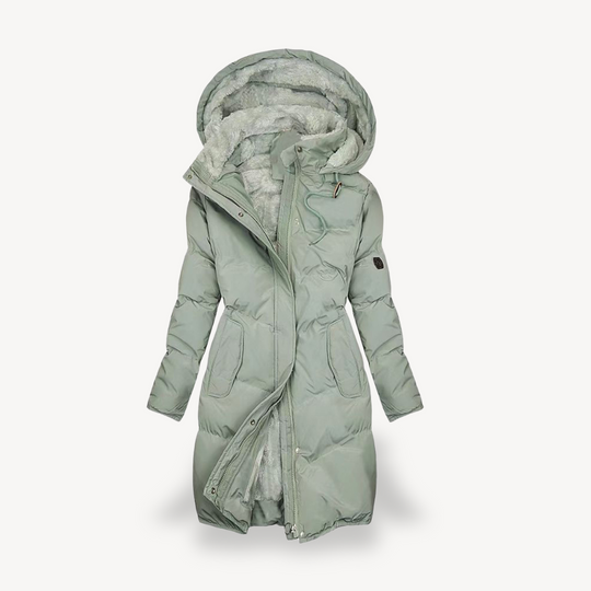 EB | Damen Pufferjacke mit Kunstpelzfutter