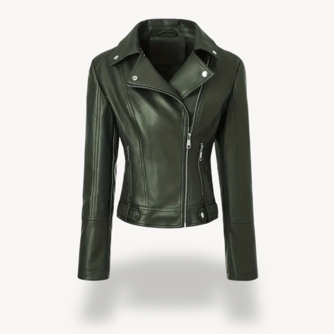 EB | Fake-Leder Bikerjacke für Frauen