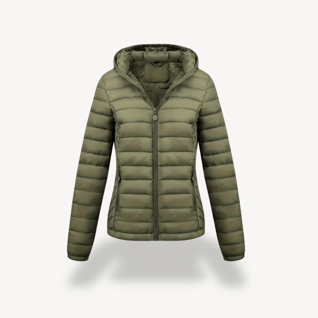 EB | Damen Gesteppte Pufferjacke mit Kapuze