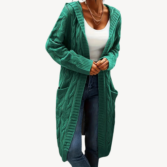 EB | Kabelstrick Kapuzencardigan