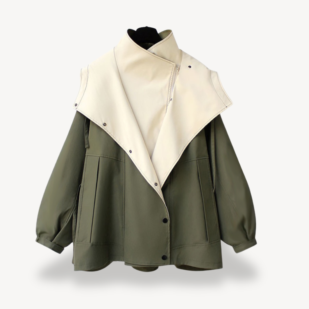 EB | Colorblock Trenchcoat für Frauen