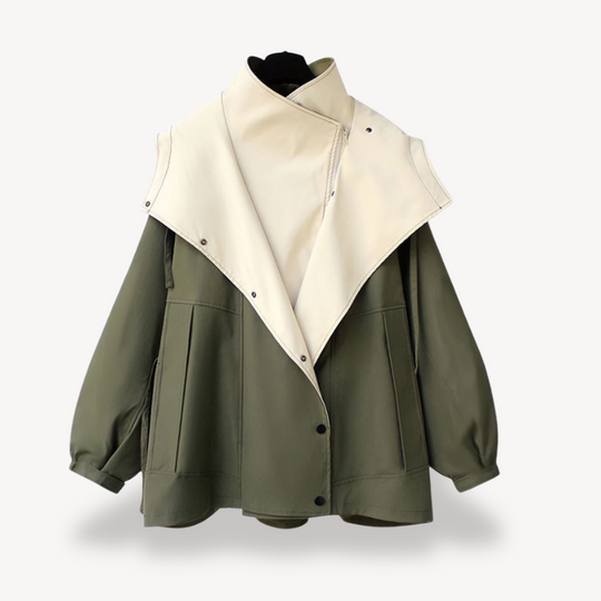 EB | Colorblock Trenchcoat für Frauen
