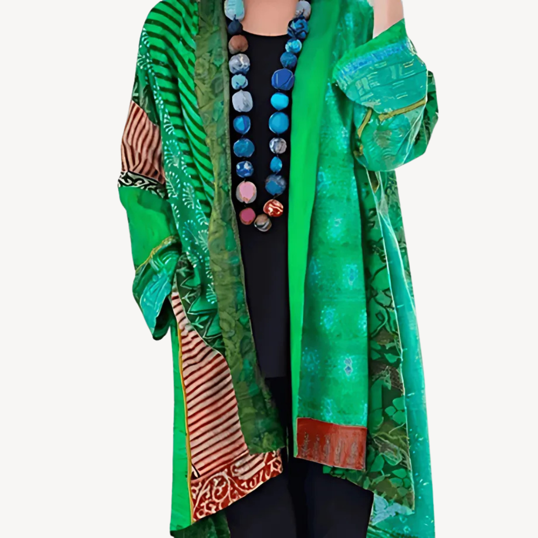 EB | Gemusterter Kimono-Cardigan für Frauen