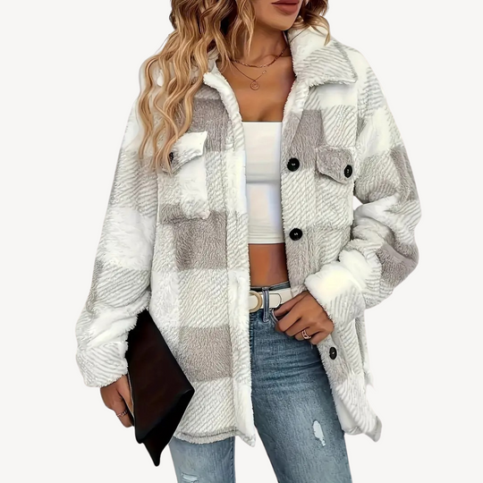 EB | Karo Fleecejacke für Damen