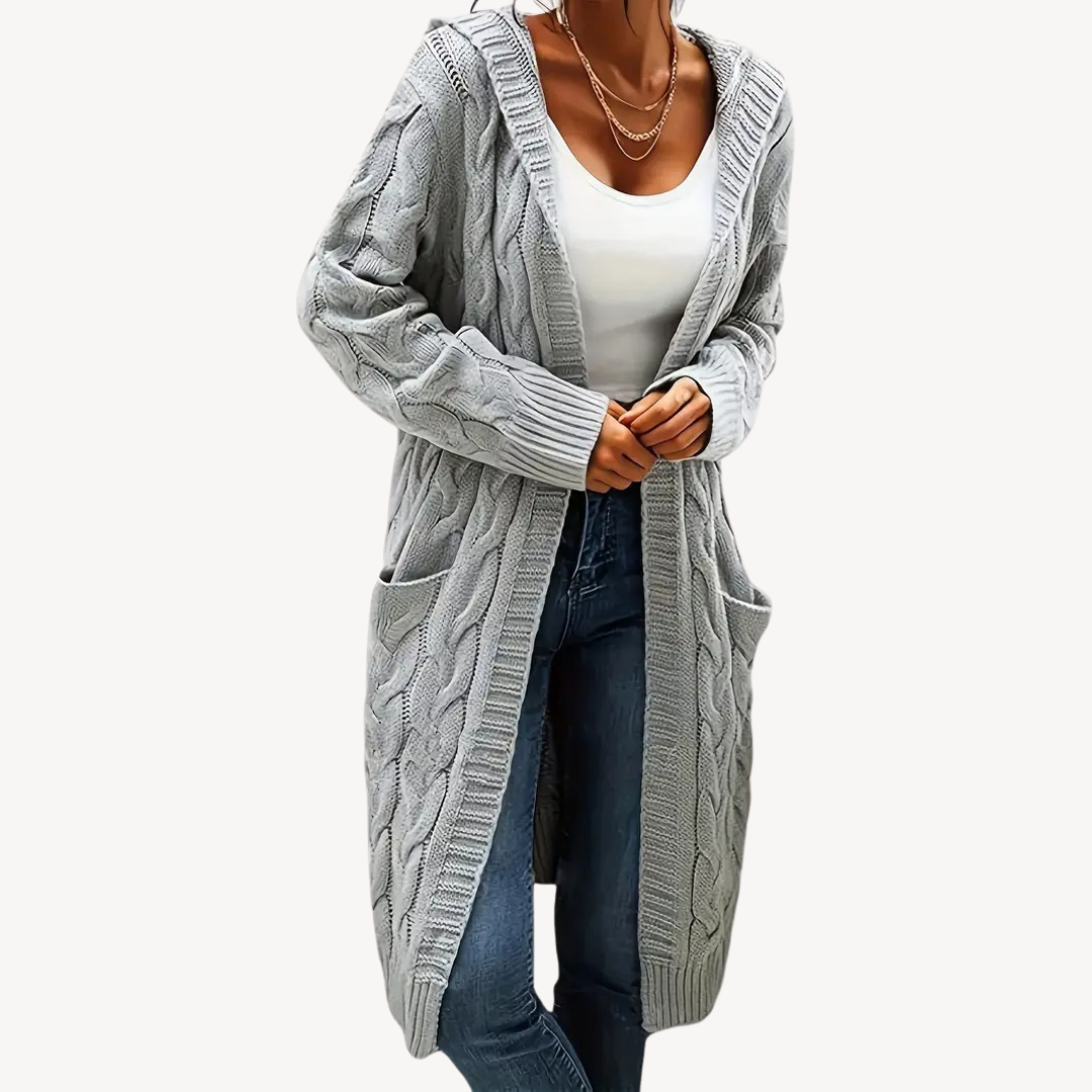 EB | Kabelstrick Kapuzencardigan