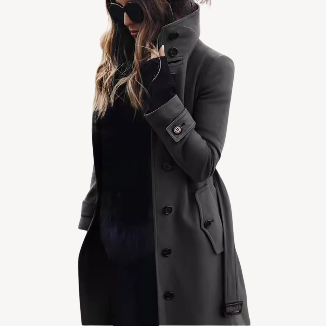 EB | Damen Wollmischung Trenchcoat