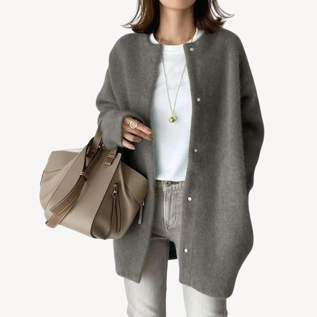 EB | Button-Down Wollcardigan für Damen