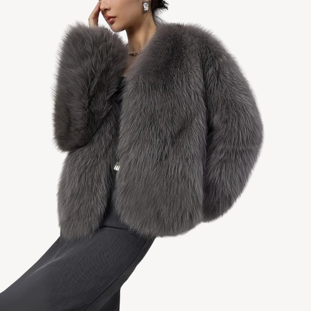 EB | Damen Winterjacke Kunstpelz Mantel