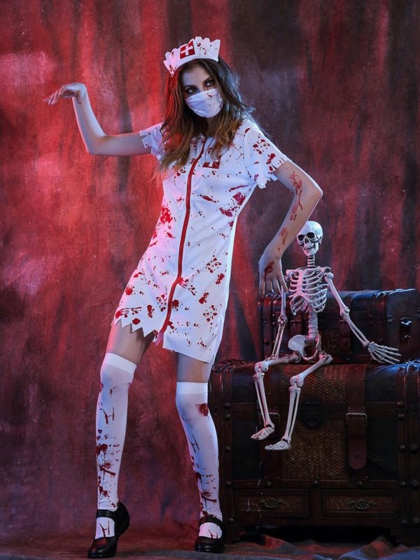 Heidi-Mode | Halloween Kostüm Halloween Horror Bloody Nurse Kostüm