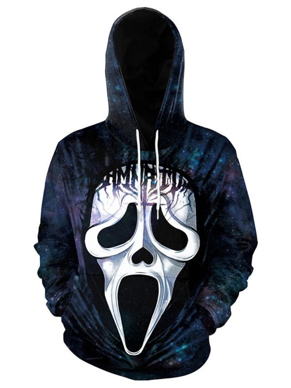 Heidi-Mode | Halloween Straßen Hoodie 3D Horror Maske Avatar Druck