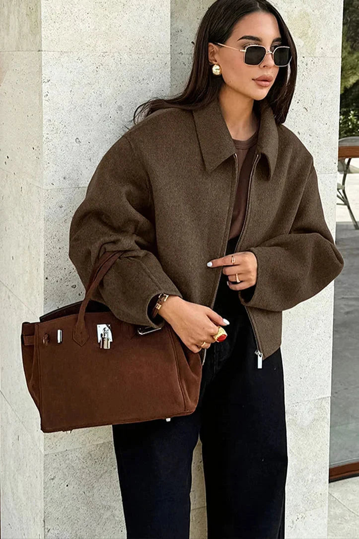 EB | Kurze Wollmischung Jacke