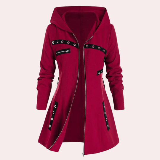 EB | Elegante Kapuzenjacke mit Reißverschluss für Damen im Herbst