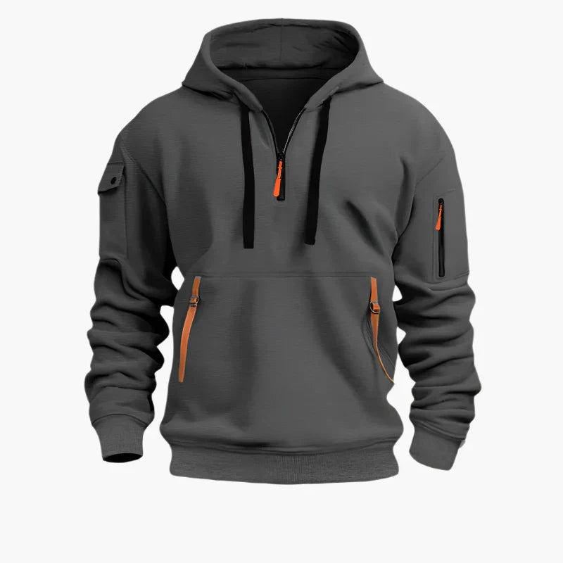 EB | Hoodie mit Reißverschluss - Funktionaler Freizeit-Hoodie für Alltag & Outdoor