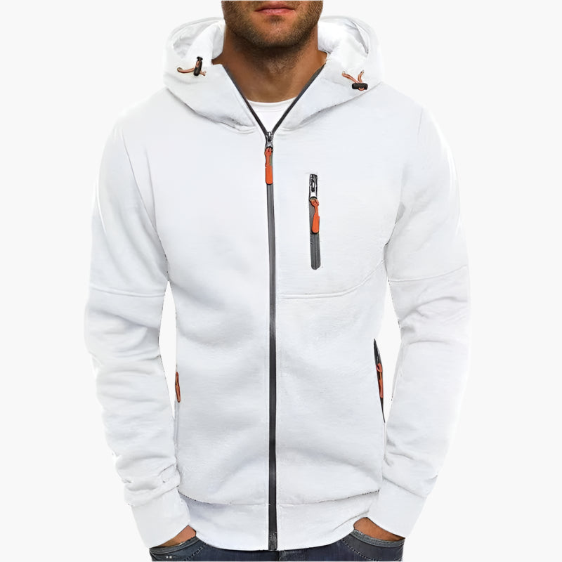 EB | Kapuzenjacke Sportlich Freizeit - Bequemer Hoodie mit Reißverschluss und Taschen