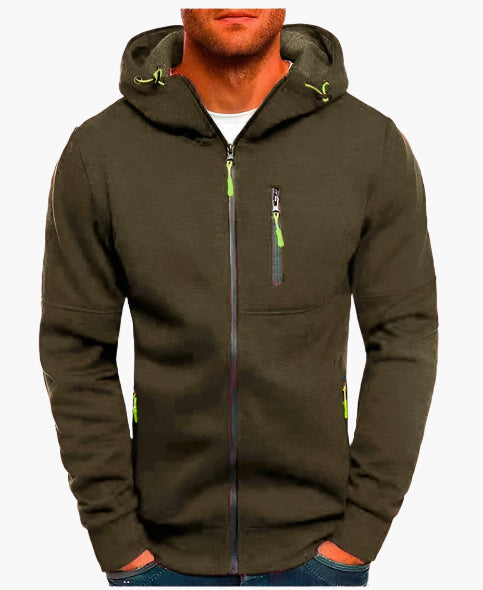 EB | Kapuzenjacke Sportlich Freizeit - Bequemer Hoodie mit Reißverschluss und Taschen