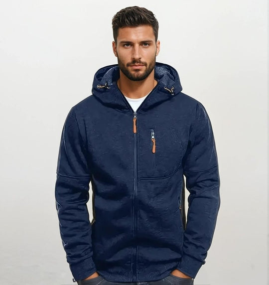 EB | Kapuzenjacke Sportlich Freizeit - Bequemer Hoodie mit Reißverschluss und Taschen