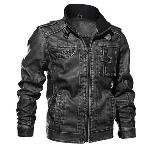 EB | Herren Slim-Fit Bikerjacke