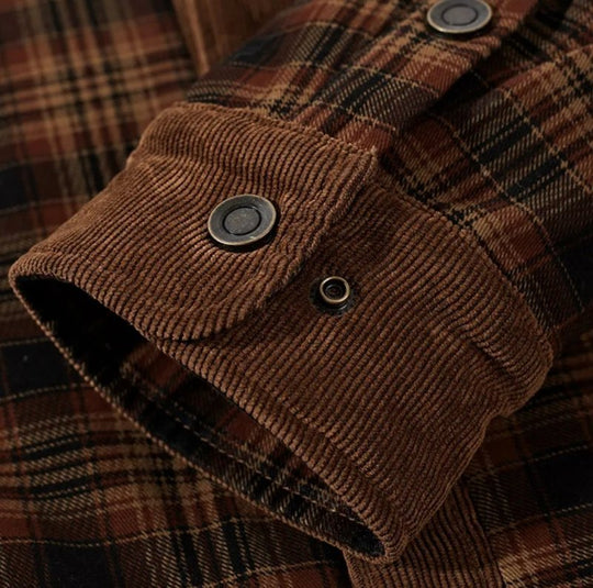 EB | Outdoor Flanelljacke Im Holzfäller-Stil mit Fleece - Freizeit- und Arbeitsjacke