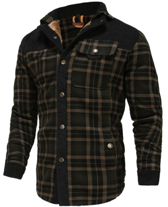 EB | Outdoor Flanelljacke Im Holzfäller-Stil mit Fleece - Freizeit- und Arbeitsjacke