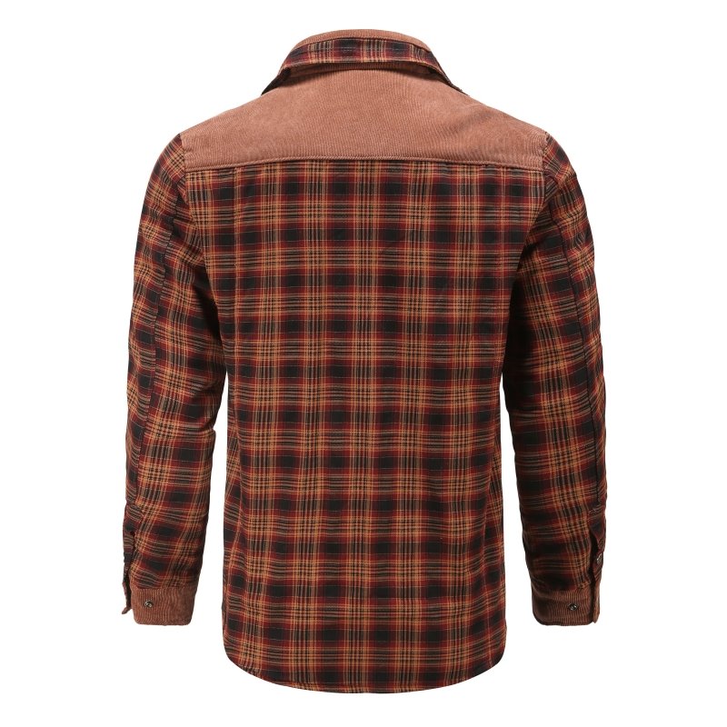 EB | Outdoor Flanelljacke Im Holzfäller-Stil mit Fleece - Freizeit- und Arbeitsjacke