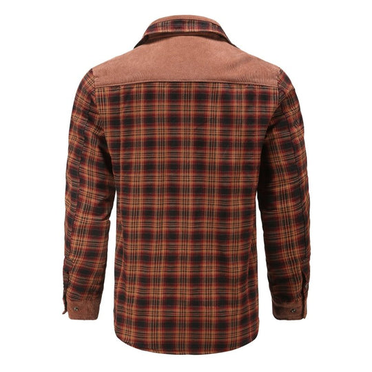 EB | Outdoor Flanelljacke Im Holzfäller-Stil mit Fleece - Freizeit- und Arbeitsjacke