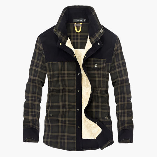 EB | Outdoor Flanelljacke Im Holzfäller-Stil mit Fleece - Freizeit- und Arbeitsjacke