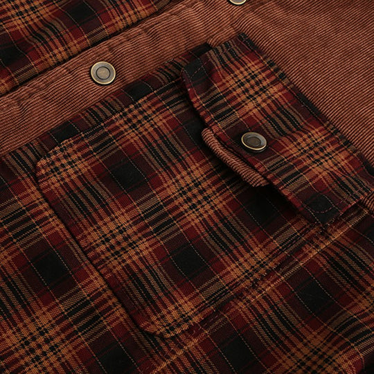 EB | Outdoor Flanelljacke Im Holzfäller-Stil mit Fleece - Freizeit- und Arbeitsjacke