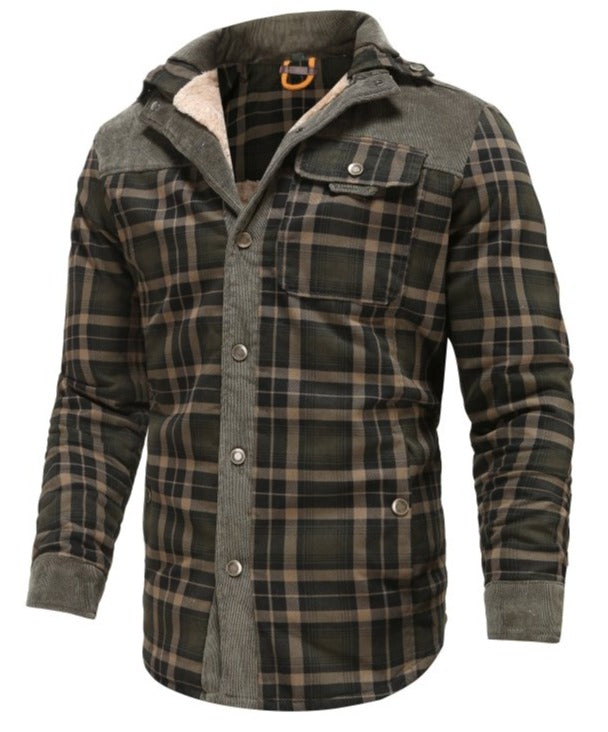 EB | Outdoor Flanelljacke Im Holzfäller-Stil mit Fleece - Freizeit- und Arbeitsjacke