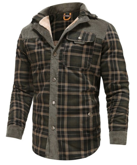 EB | Outdoor Flanelljacke Im Holzfäller-Stil mit Fleece - Freizeit- und Arbeitsjacke