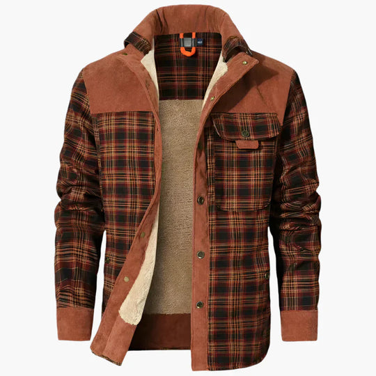 EB | Outdoor Flanelljacke Im Holzfäller-Stil mit Fleece - Freizeit- und Arbeitsjacke