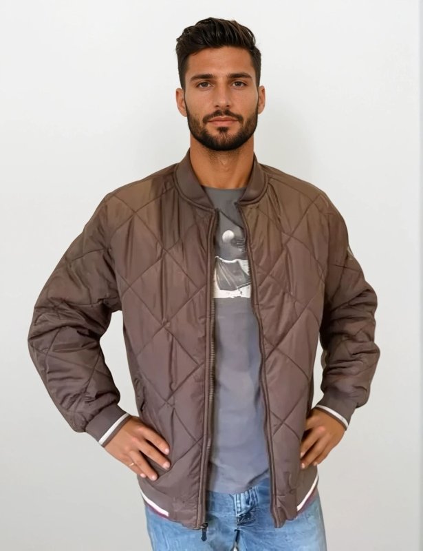 EB | Herren Rauten Stepp Bomberjacke