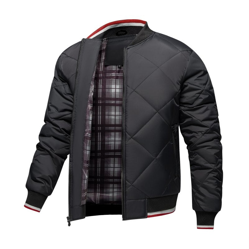 EB | Herren Rauten Stepp Bomberjacke