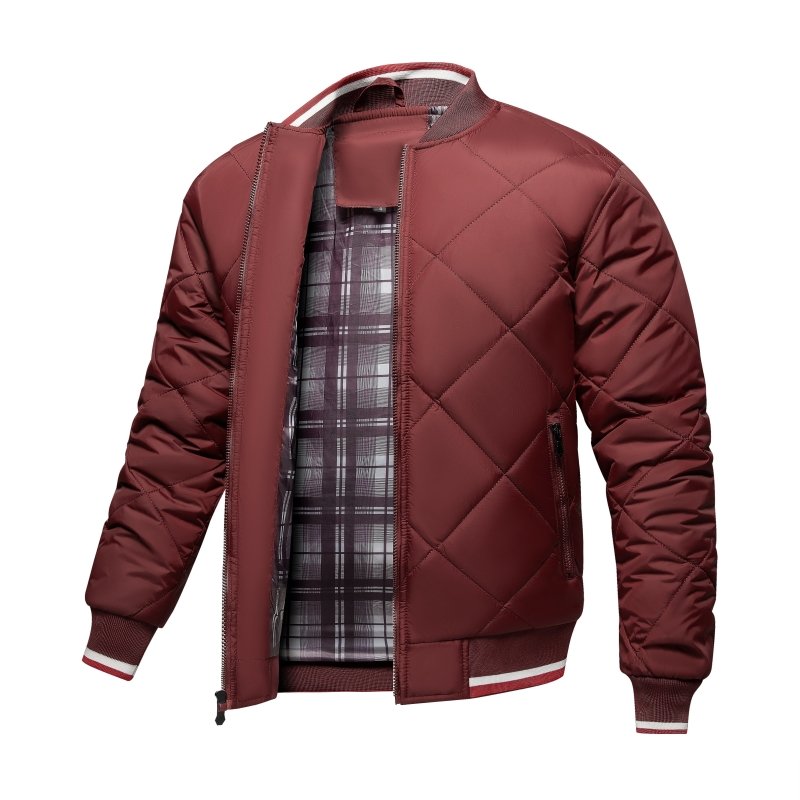 EB | Herren Rauten Stepp Bomberjacke