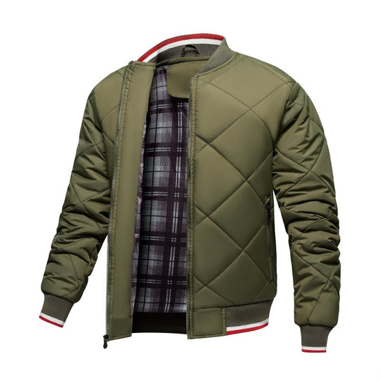 EB | Herren Rauten Stepp Bomberjacke