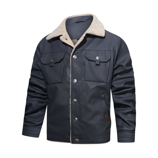 EB | Herren Sherpa Kragen Freizeitjacke